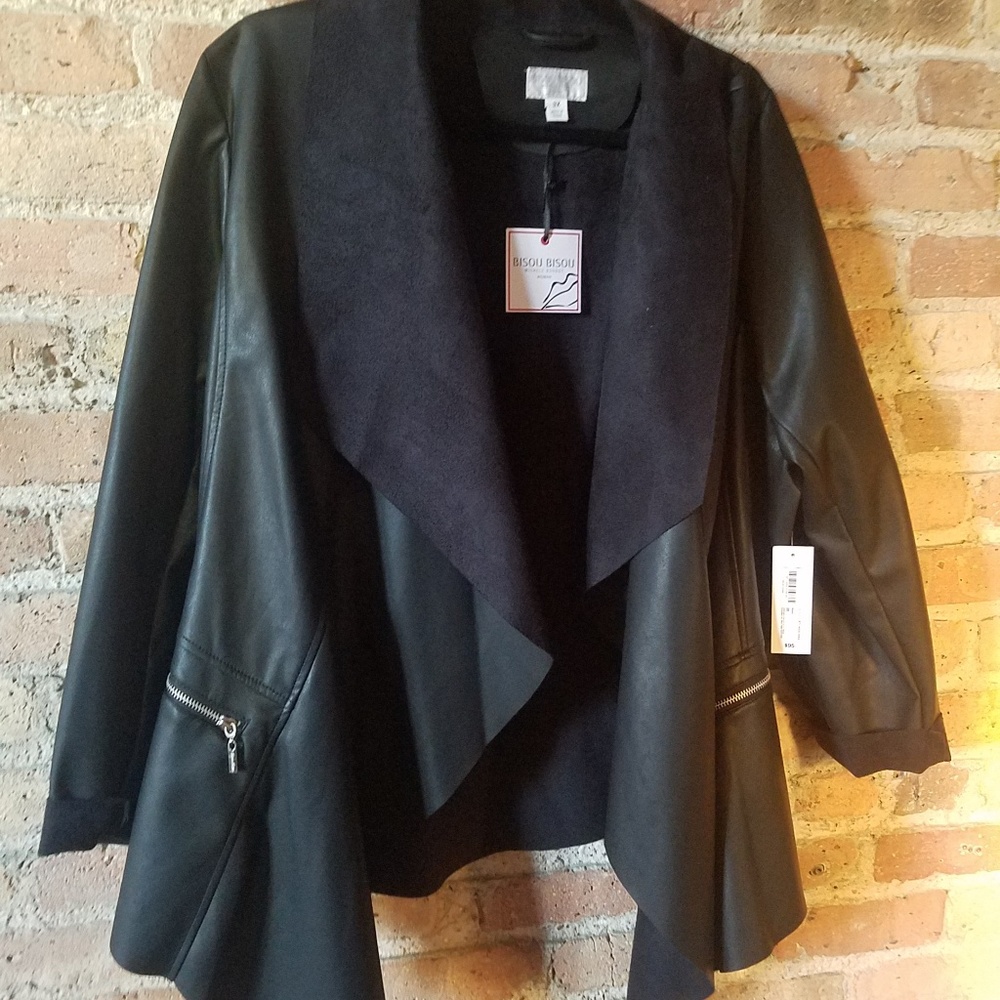Bijou Bijou Faux Leather Jacket - NWT